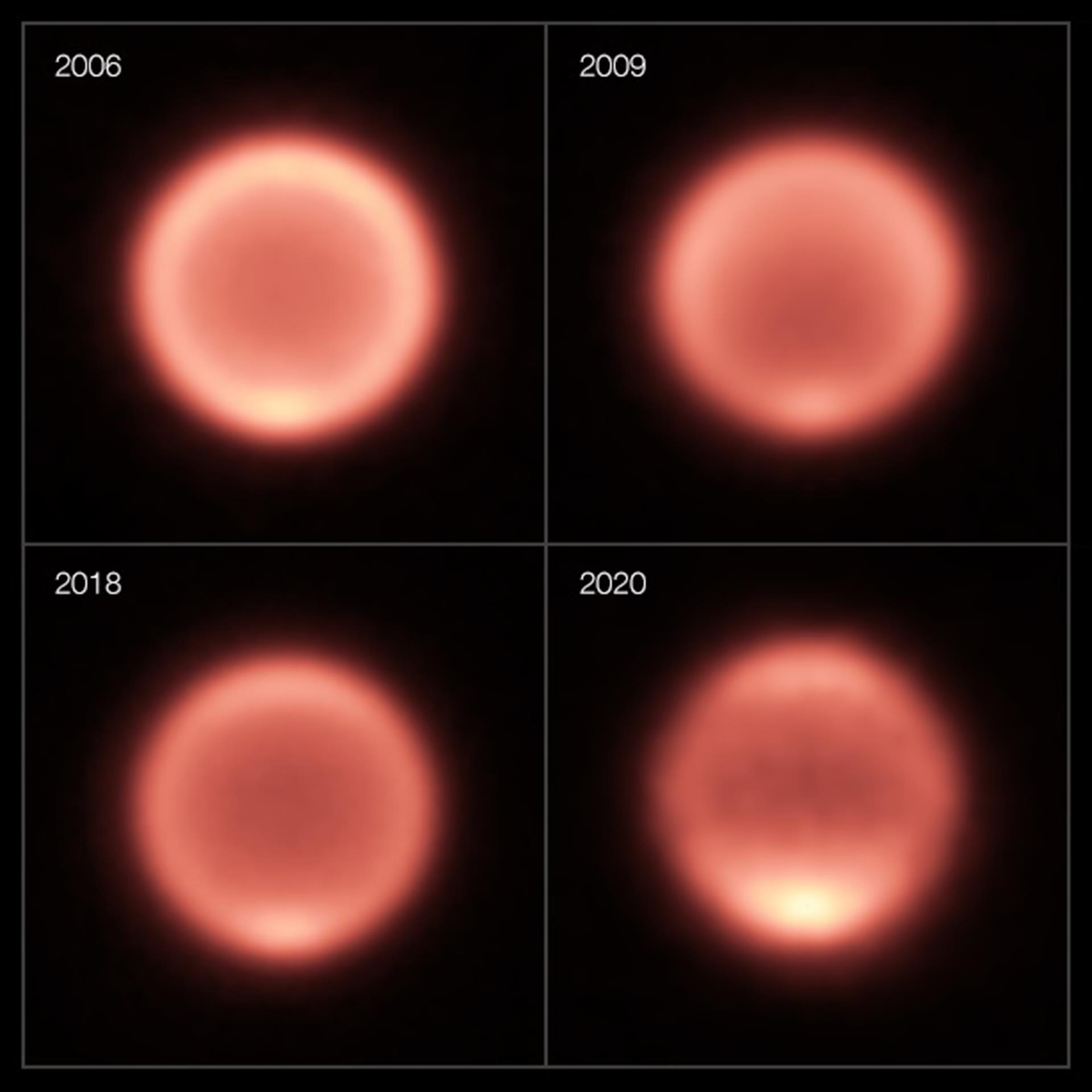 Tras 17 años de datos descubren sorprendentes cambios en la temperatura de Neptuno