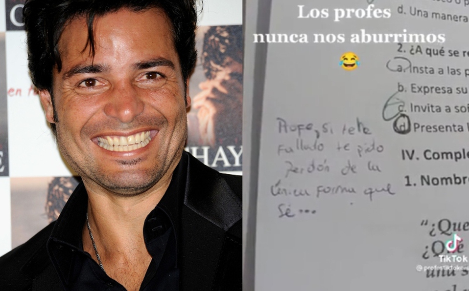 VIRAL: Alumno pidió perdón a su maestro escribiendo canción de Chayanne en su examen (VIDEO)