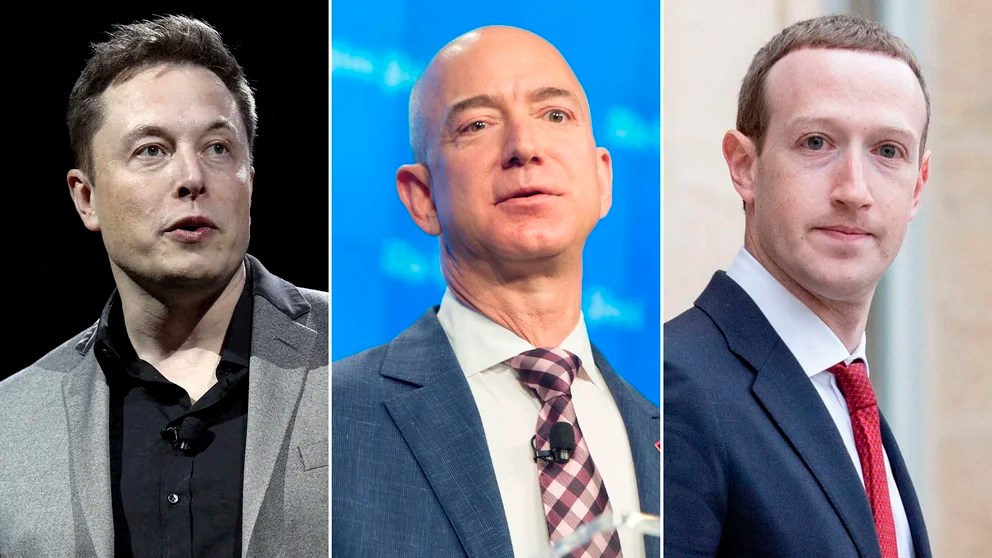 Cuántos miles de millones de dólares perdieron Elon Musk, Jeff Bezos y Mark Zuckerberg en lo que va del año