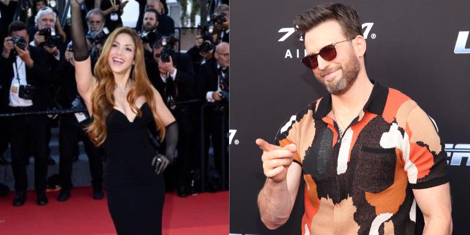 Chris Evans revela lo que siente por Shakira durante alfombra roja