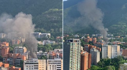 EN IMÁGENES: incendio en las cercanías de la Escuela de Enfermería de la UCV en Sebucán este #2Jun