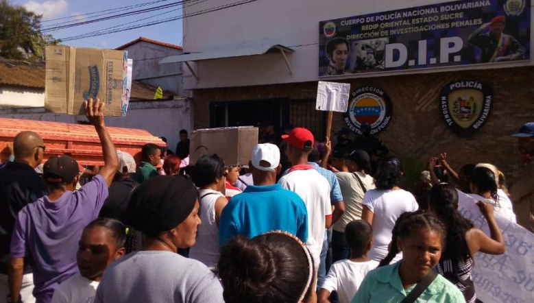 Exigió justicia la familia de preso presuntamente asesinado en calabozo del DIP de Cariaco