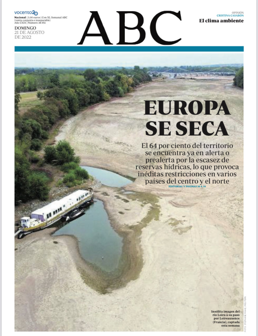 Portadas de la prensa internacional de este domingo 21 de agosto de 2022