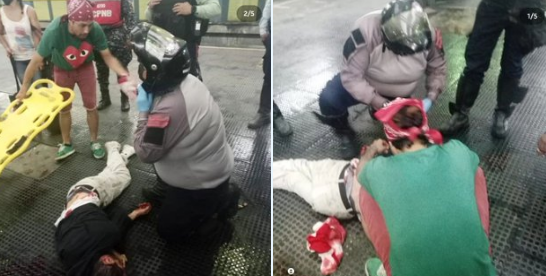 Riña entre buhoneros del Metro de Caracas en uno de los vagones terminó con puñaladas y heridos (FOTOS)