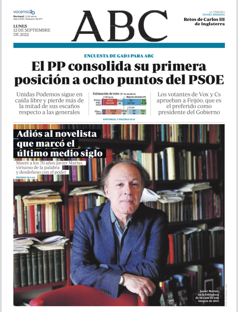 Portadas de la prensa internacional de este lunes 12 de septiembre de 2022