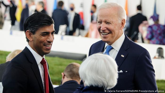 Biden y Sunak acuerdan apoyar a Ucrania y hacer frente a China