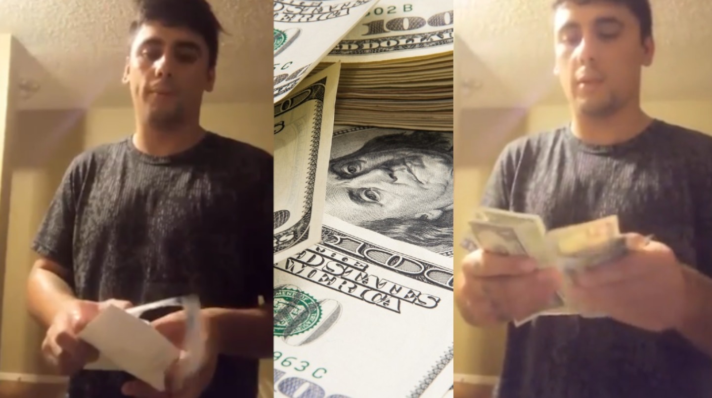 VIRAL: Con un fajo de billetes, migrante reveló cuánto gana haciendo labores de limpieza en EEUU (VIDEO)