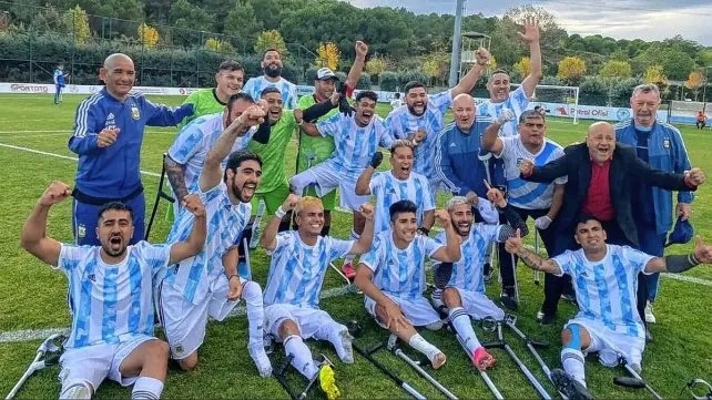 Mundial de amputados: El festejo VIRAL de los argentinos tras vencer a Inglaterra “in extremis” (VIDEO)