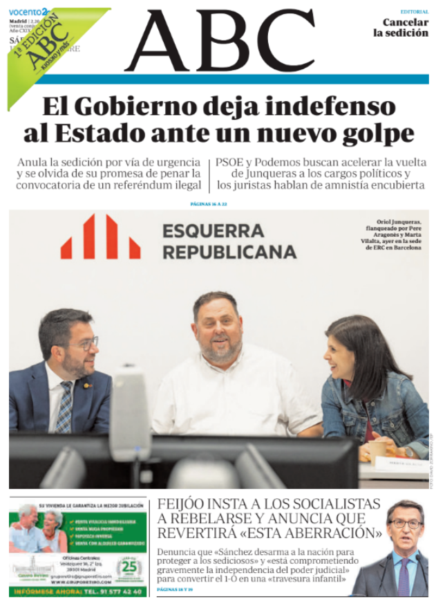 Portadas de la prensa internacional de este sábado 12 de noviembre de 2022