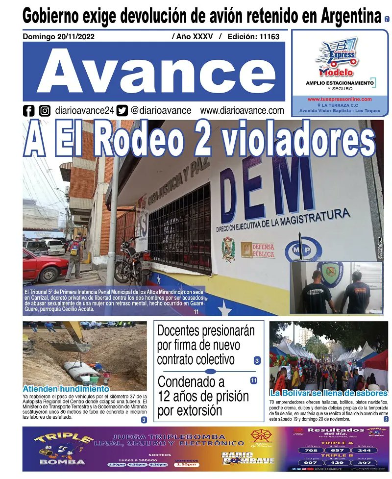 Portadas de este domingo 20 de noviembre de 2022