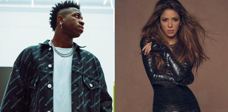 Vinicius incendia las redes: se ríe de Piqué y envía un detalle a Shakira