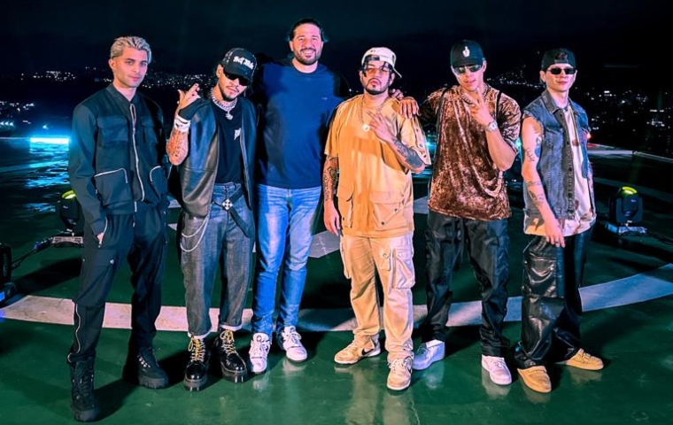 En Petare: Reggi ‘El Auténtico’ y CNCO grabaron el videoclip de su nuevo sencillo “Musikita”