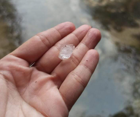 En VIDEO: granizo acompañó al palo de agua en San Juan de los Morros