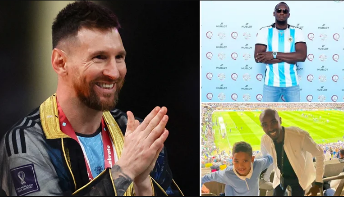 Usain Bolt y Mo Farah: las máximas estrellas del atletismo se rindieron a los pies de Messi