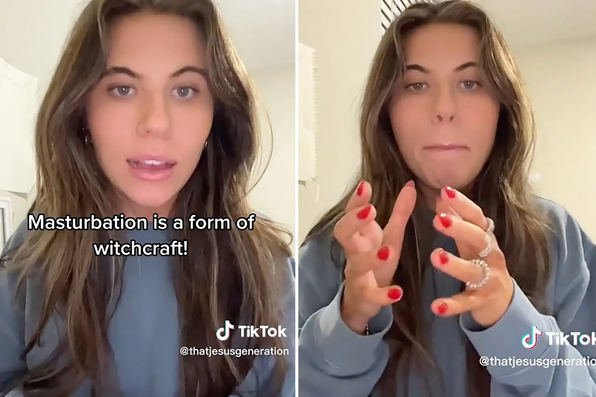 “La masturbación es una forma de brujería”, el comentario de una influencer estadounidense que causó polémica