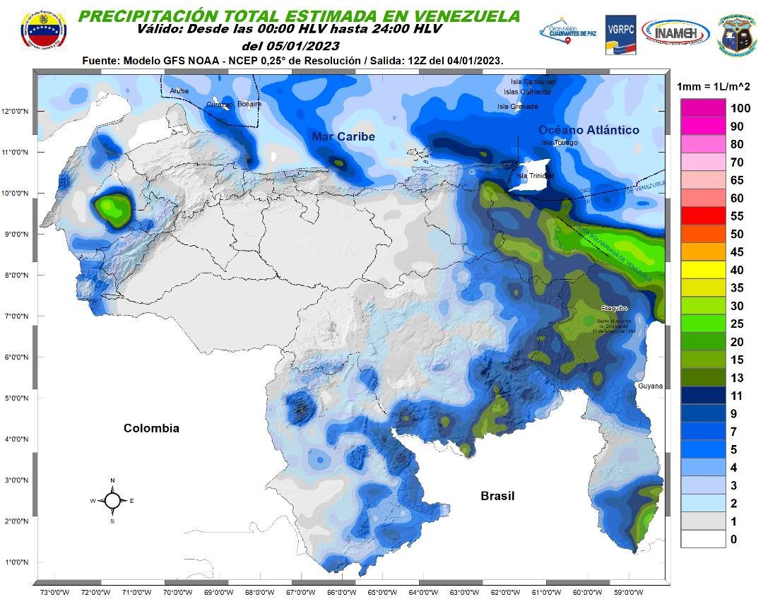 Inameh prevé olas de hasta 1,5 metros de altura en todas las costas venezolanas este #5Ene