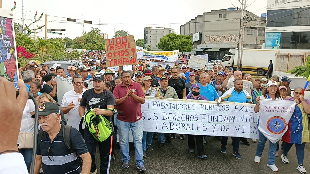 Gremios de Nueva Esparta se mantienen firmes en su lucha: “Han robado tanto, que hasta el miedo nos lo robaron”