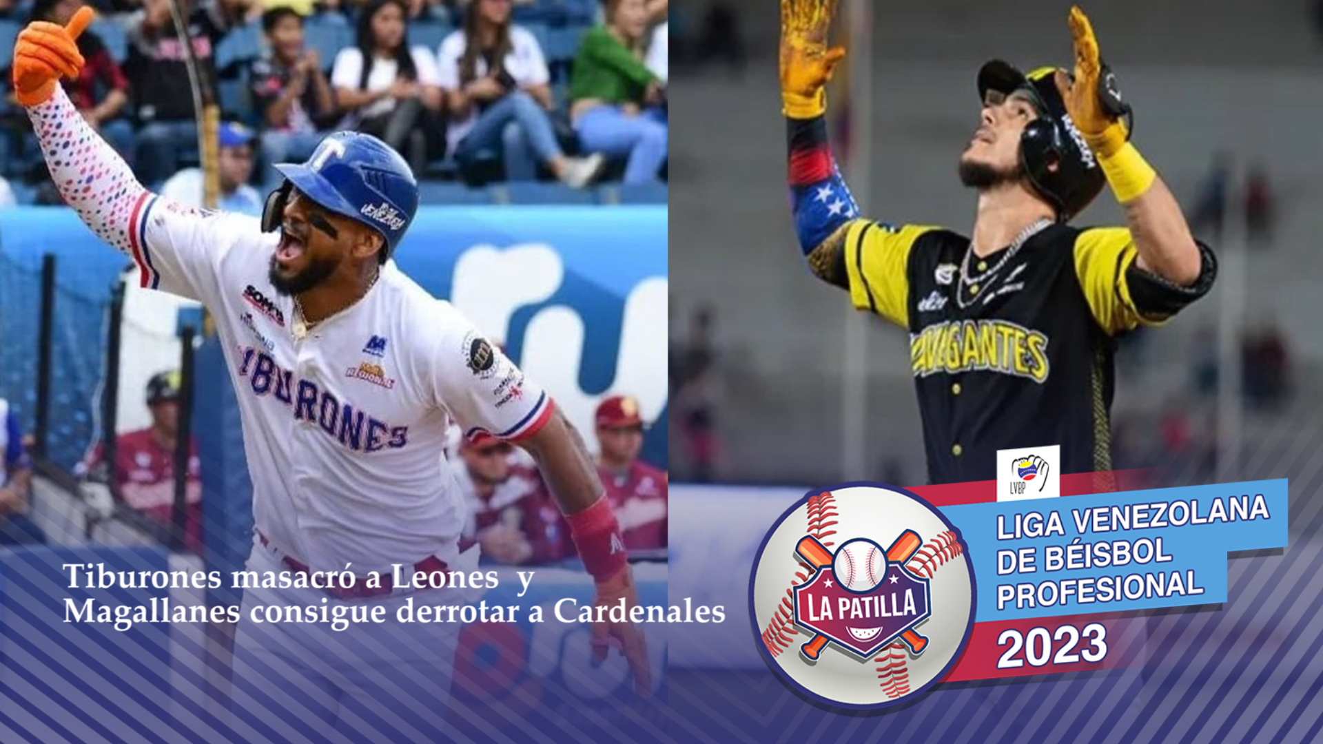 Tiburones masacró a batazos a Leones para igualar el primero puesto del “todos contra todos” y Magallanes sale de su mala racha ante Cardenales este #13Ene 