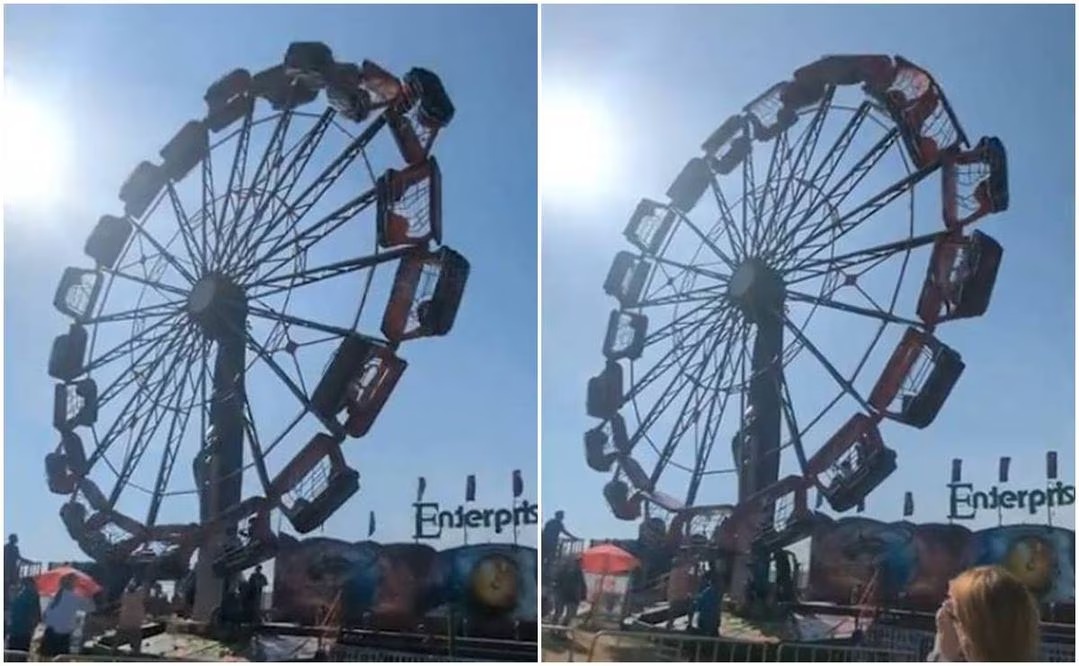 VIDEO aterrador: Falla en rueda de la fortuna en Florida causó pánico entre turistas