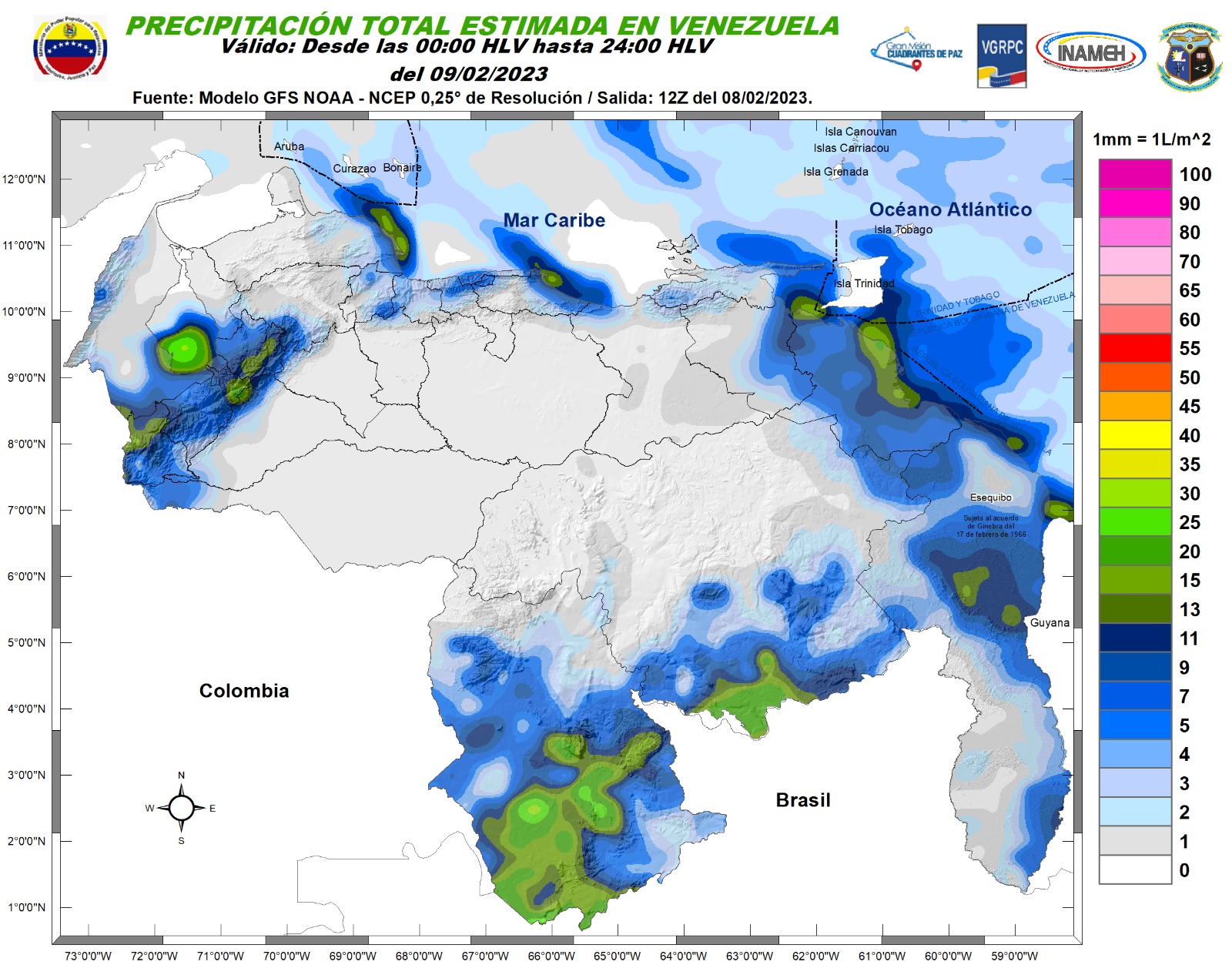 Nubosidad y descargas eléctricas: el pronóstico de Inameh para este #9Feb