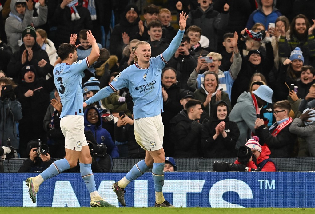 Manchester City humilló al Leipzig con una exhibición de Haaland para avanzar a cuartos