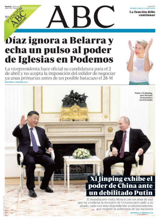 Portadas de la prensa internacional de este martes 21 de marzo de 2023