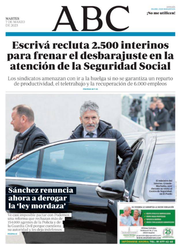 Portadas de la prensa internacional de este martes 7 de marzo de 2023