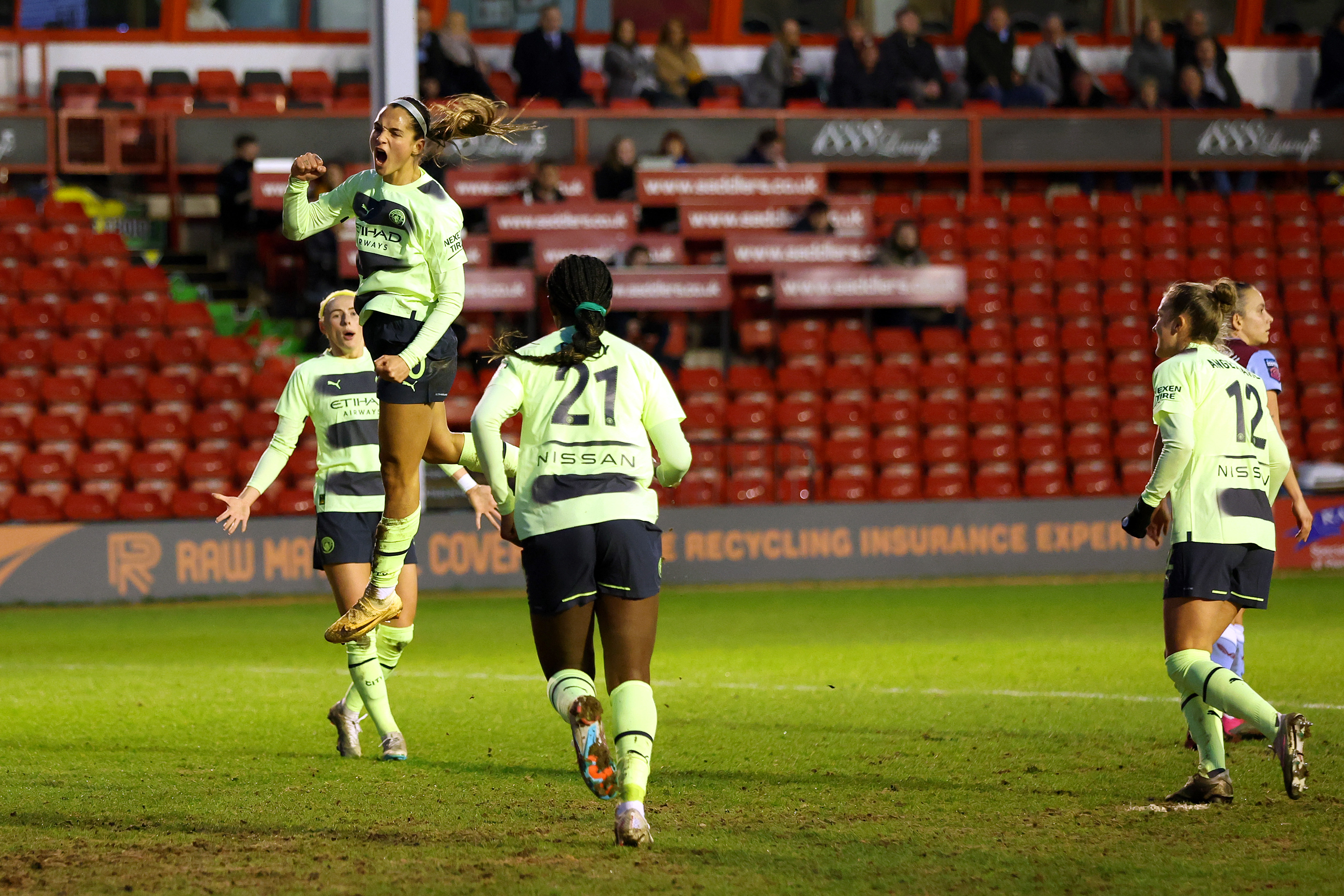 Deyna Castellano marcó un GOLAZO de cabeza con el Manchester City en la FA Cup femenina (VIDEO)