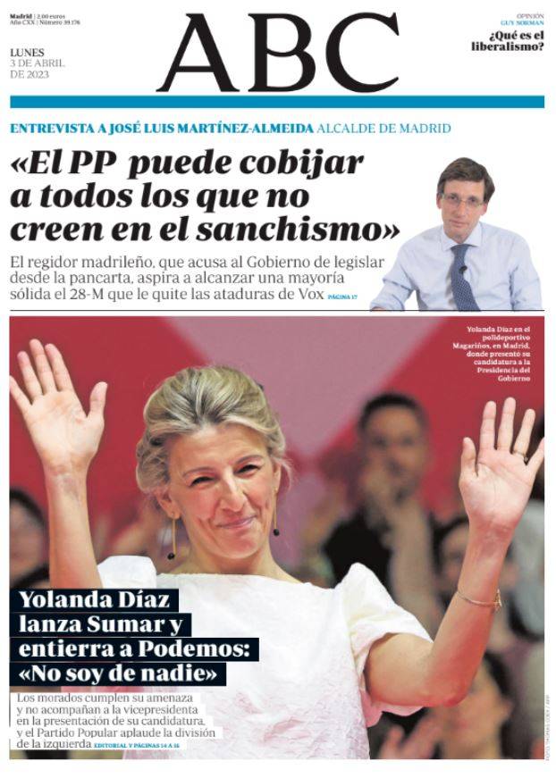 Portadas de la prensa internacional de este lunes 3 de abril de 2023