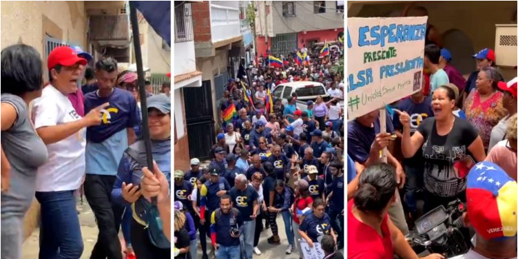 Chavistas violentos intentaron impedir recorrido de Delsa Solórzano por Catia La Mar este #1Abr (VIDEOS)