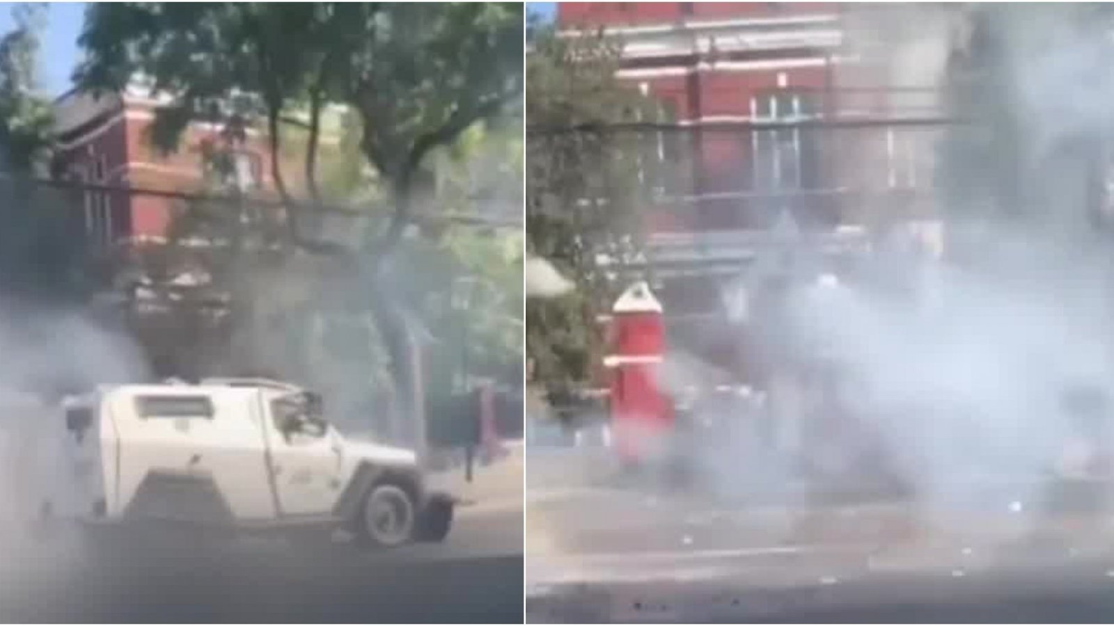 Carabineros atropellaron a un joven estudiante con un vehículo policial en medios de protestas