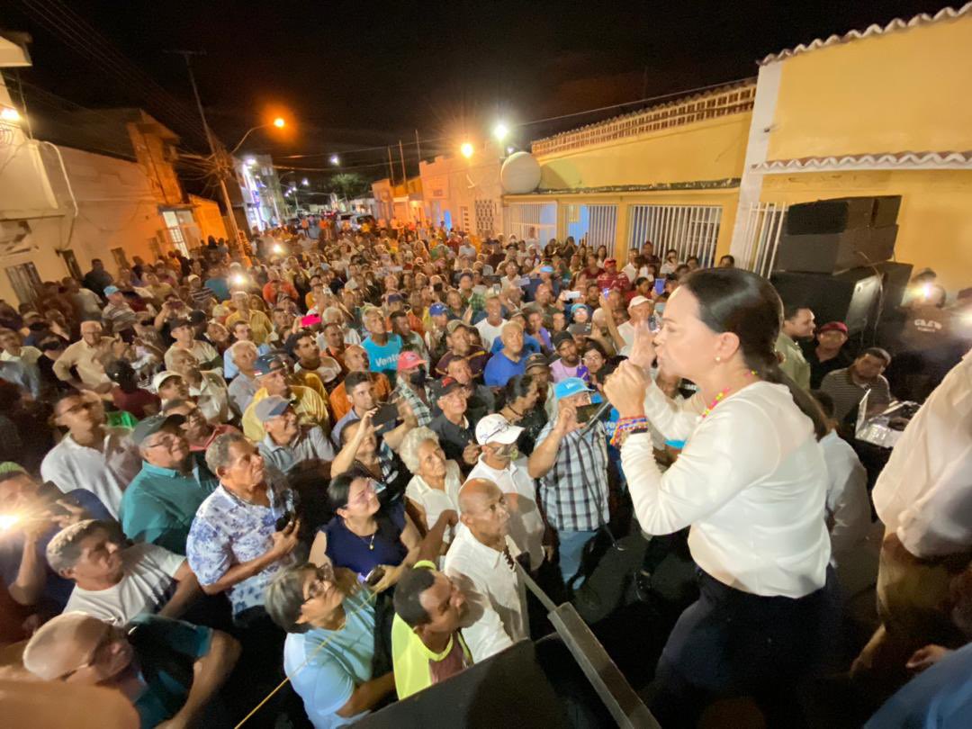 Así recibió el pueblo de Anaco a María Corina Machado (FOTOS)