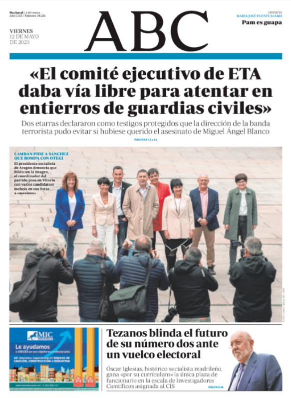 Portadas de la prensa internacional de este viernes 12 de mayo de 2023