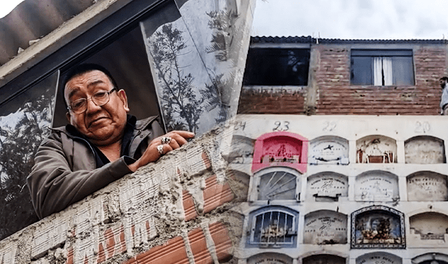 ¡Con vista al más allá! La historia del hombre que construyó una vivienda encima de unos ataúdes de un cementerio (FOTOS)