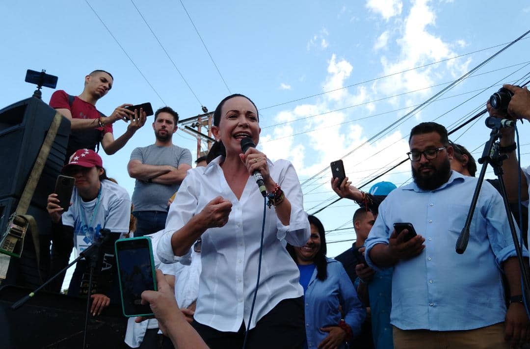 María Corina Machado en Carabobo: Queremos que las primarias sean con voto manual