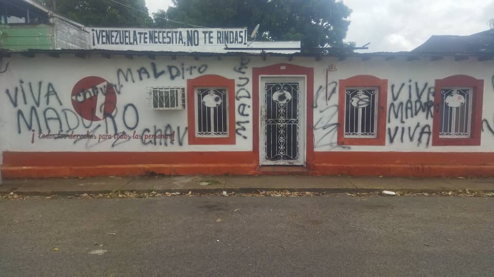 Con mensajes de odio atacaron sede de Voluntad Popular en Maturín