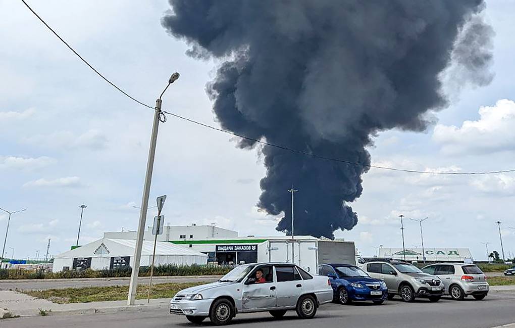 VIDEO: ejército ruso bombardeó depósito de crudo en Vorónezh para que grupo Wagner no lo tomara