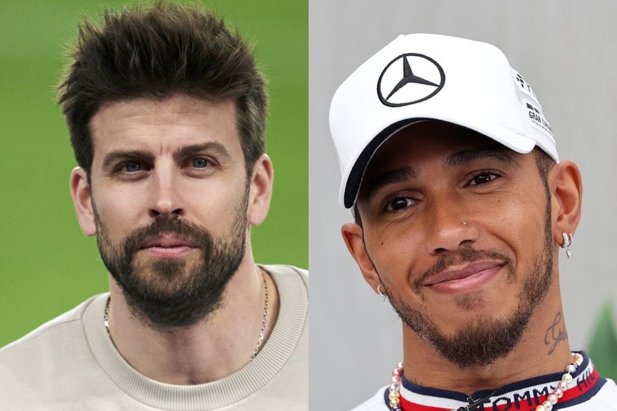 Le hacen broma a Gerard Piqué sobre Lewis Hamilton y así reaccionó el futbolista