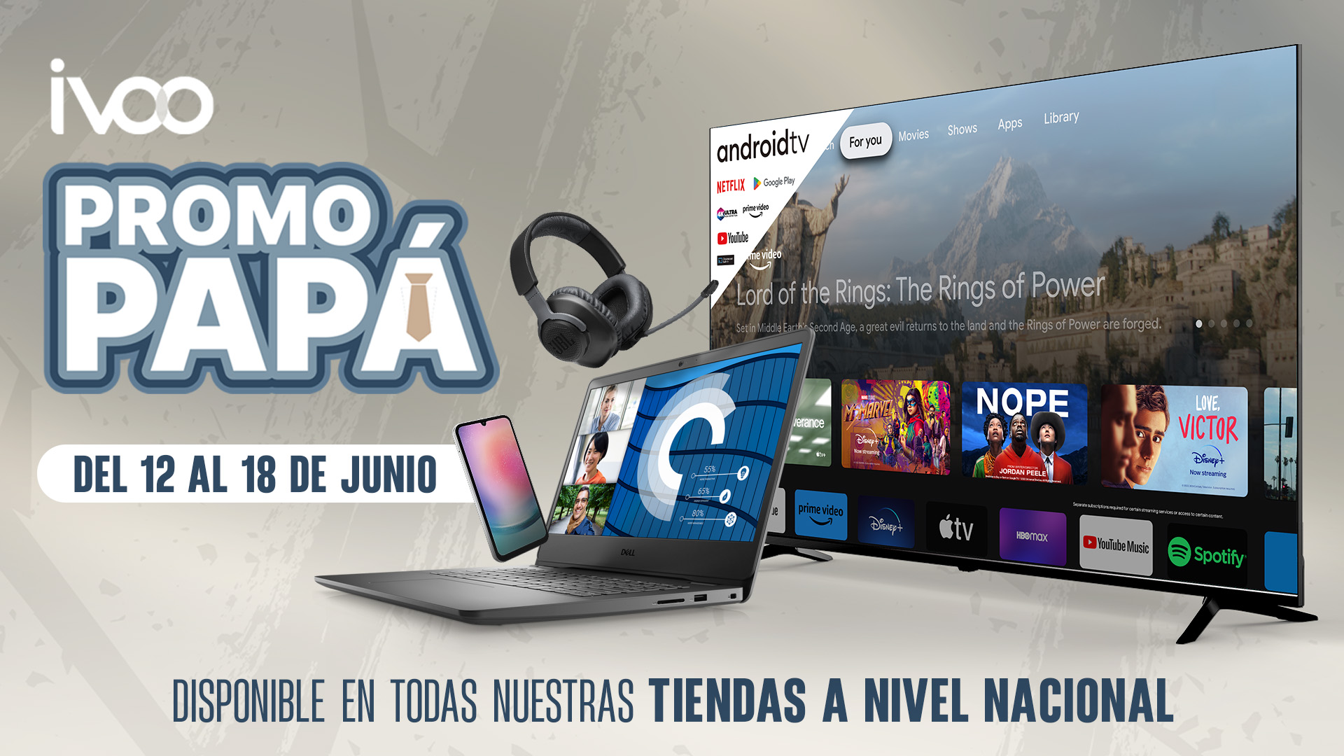 IVOO presentó sus ofertas en tecnología para celebrar a papá en su día