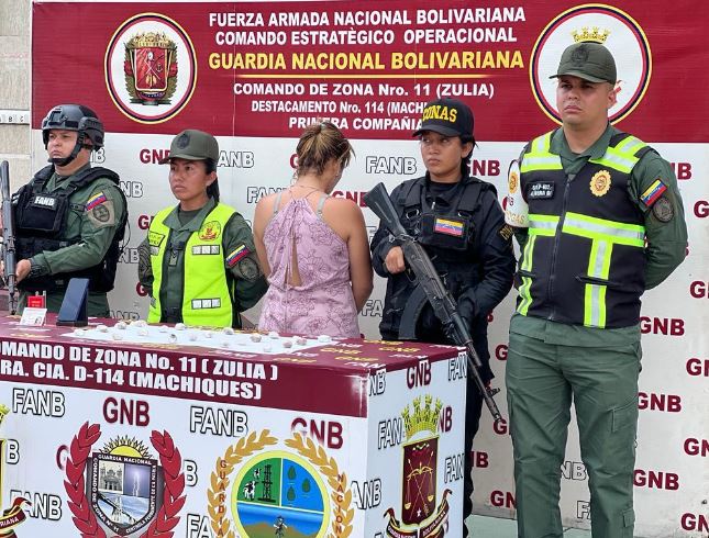 Capturada mujer en Zulia que trasladaba porciones de cocaína dentro de sus partes íntimas