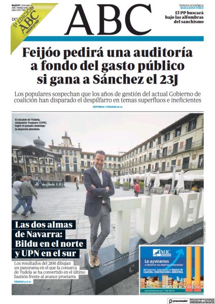 Portadas de la prensa internacional de este domingo 4 de junio de 2023