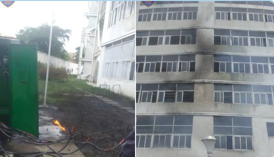 Fuerte explosión dejó tres estudiantes lesionados en la sede de la Unes en Catia (VIDEO)