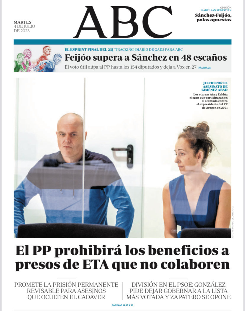 Portadas de la prensa internacional de este martes 4 de julio de 2023