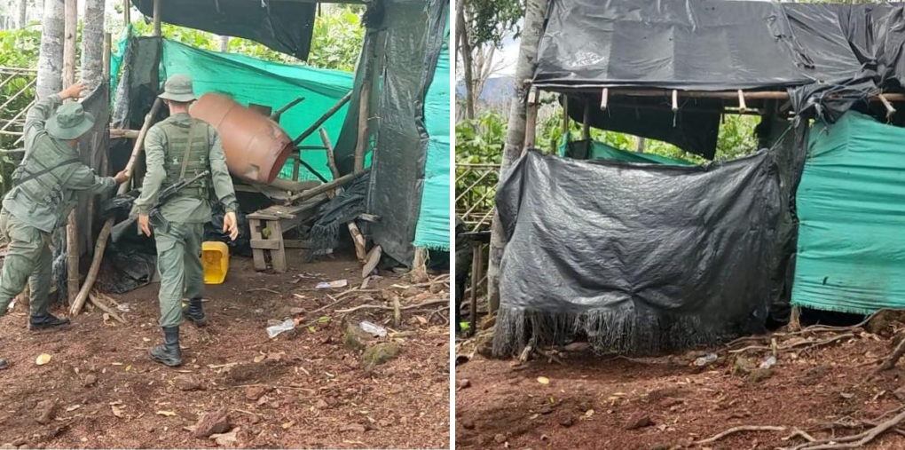 Fanb destruyó ranchos usados por mineros ilegales en selva de Amazonas