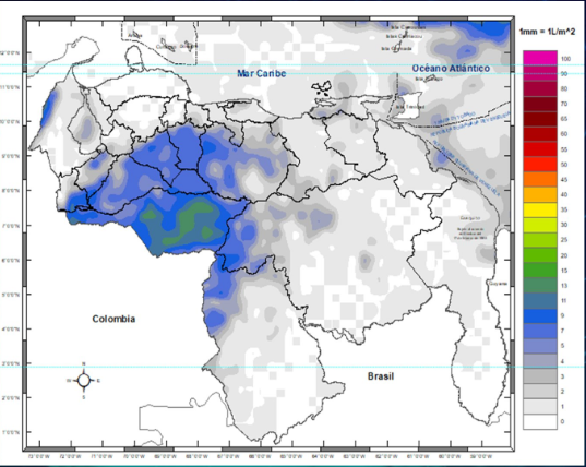 Inameh prevé ráfagas de viento y actividad eléctrica en algunos estados de Venezuela este #8Ago