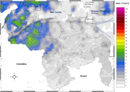 El estado del tiempo en Venezuela este #22Ago, según Inameh