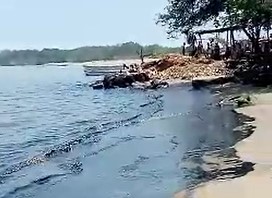 Una gran mancha negra aparece en las costas de Barcelona (VIDEO)