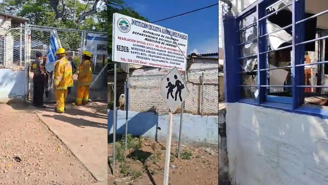 Carro bomba detonado en Colombia estuvo a punto de herir a niños de un colegio cercano