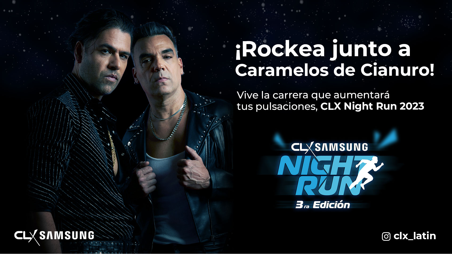 ¡Rockea junto a Caramelos de Cianuro! Vive la carrera que aumentará tus pulsaciones, CLX Night Run 2023