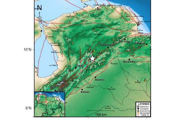 Sismo de magnitud 2,7 se registró al suroeste de El Tocuyo este #12Oct